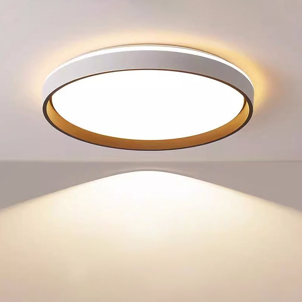 Modern Round LED Flush Mount Ceiling Light – Dimmable Options