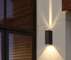 Scandi Up-Down LED Outdoor Wall Light – Black, Dimmable Options