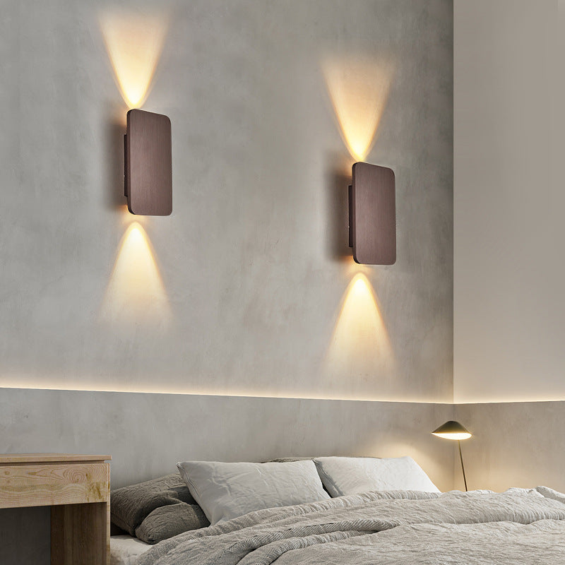 Modern up-down indoor wall sconce
