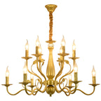 Flemish-Style Curved Arm Chandelier – 6, 12 or 16 Lights