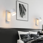 Adjustable LED Spotlight Wall Sconce with Ambient Backlight