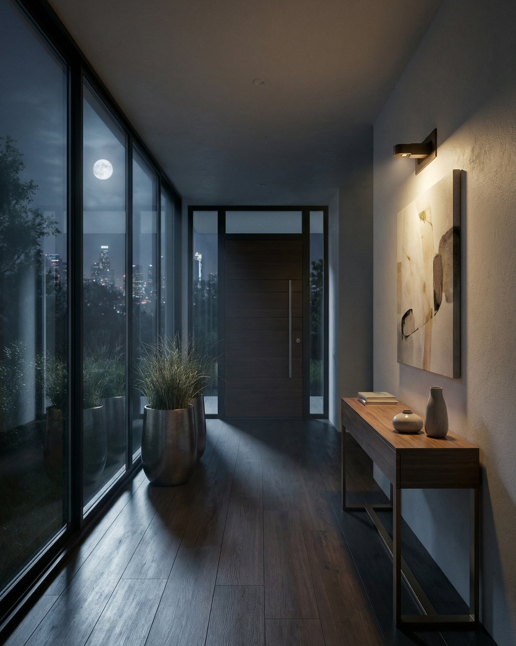 Semi-Circle LED Wall Light – Gold or Dark Grey
