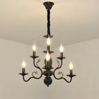 Flemish-Style Curved Arm Chandelier – 6, 12 or 16 Lights