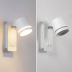 Adjustable LED Spotlight Wall Sconce with Ambient Backlight