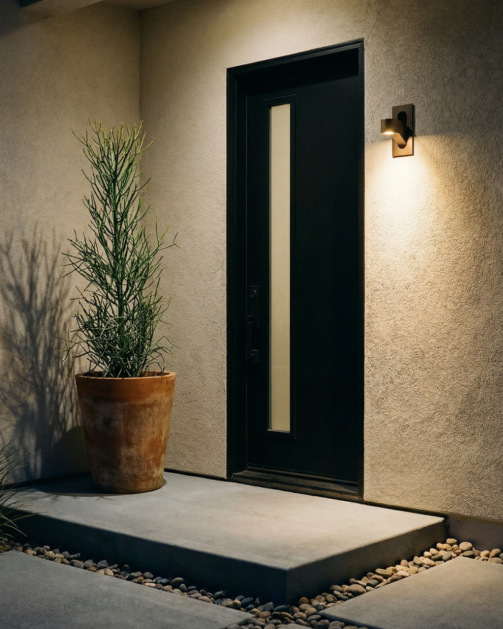Semi-Circle LED Wall Light – Gold or Dark Grey