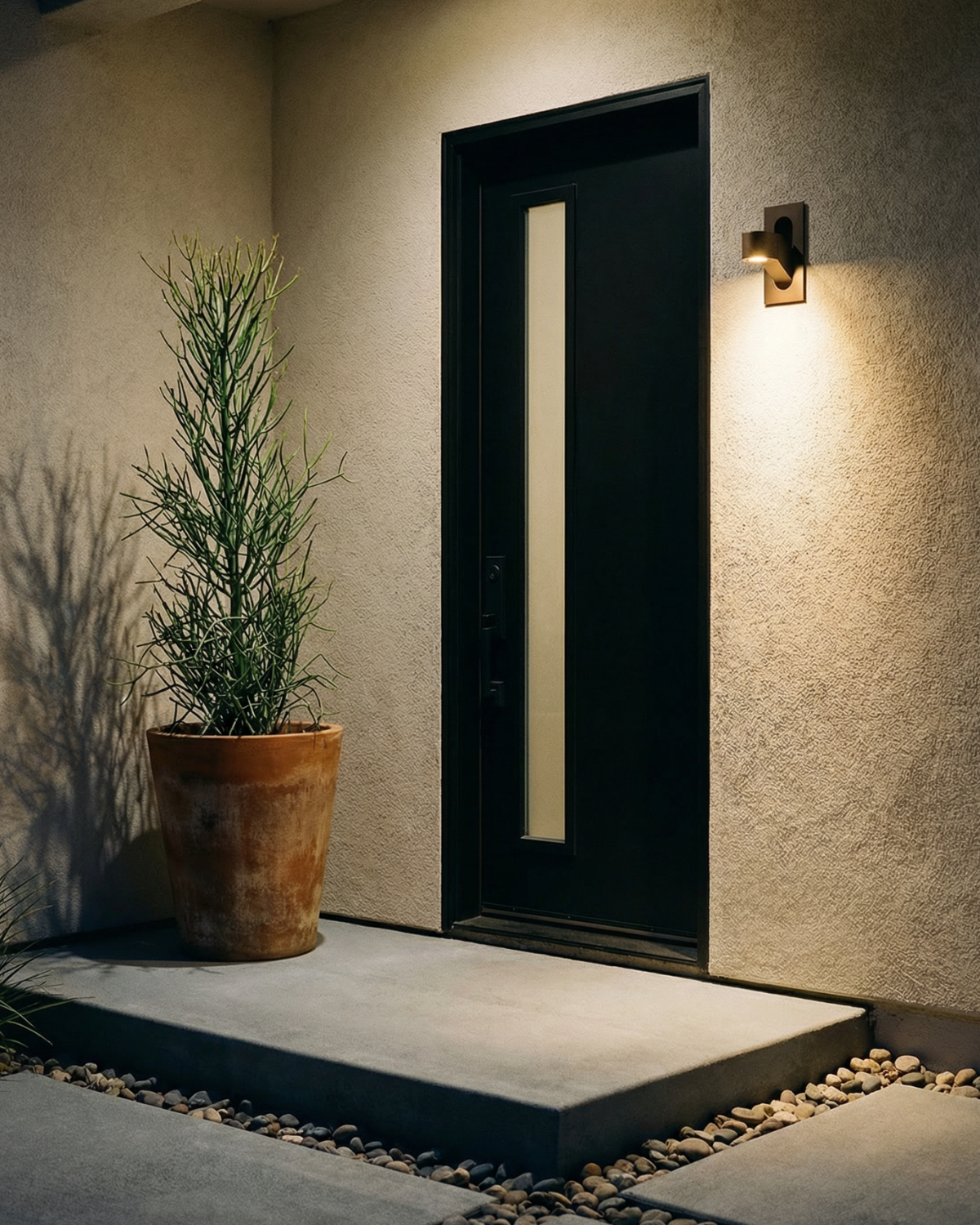 Semi-Circle LED Wall Light – Gold or Dark Grey