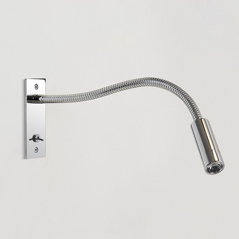 Flexible Gooseneck LED Wall Reading Light – Nickel or Chrome