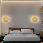 Minimalist Round Halo LED Wall Sconce – Black, White or Gold