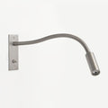 Flexible Gooseneck LED Wall Reading Light – Nickel or Chrome