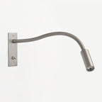 Flexible Gooseneck LED Wall Reading Light – Nickel or Chrome