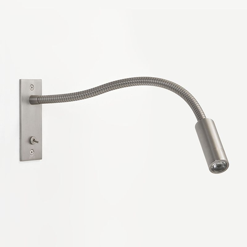 Flexible Gooseneck LED Wall Reading Light – Nickel or Chrome