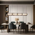 Linear Cylinder Glass Pendant – 3, 4 or 5 Lights