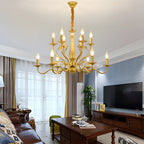 Flemish-Style Curved Arm Chandelier – 6, 12 or 16 Lights