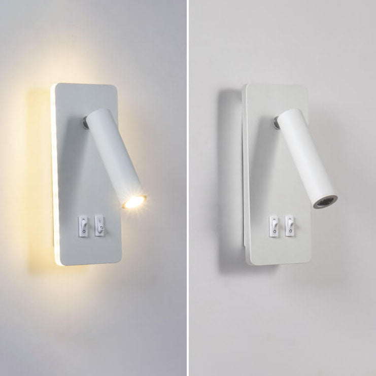 Adjustable LED Spotlight Wall Sconce with Ambient Backlight