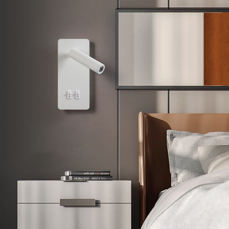 Adjustable LED Spotlight Wall Sconce with Ambient Backlight