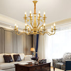 Flemish-Style Curved Arm Chandelier – 6, 12 or 16 Lights