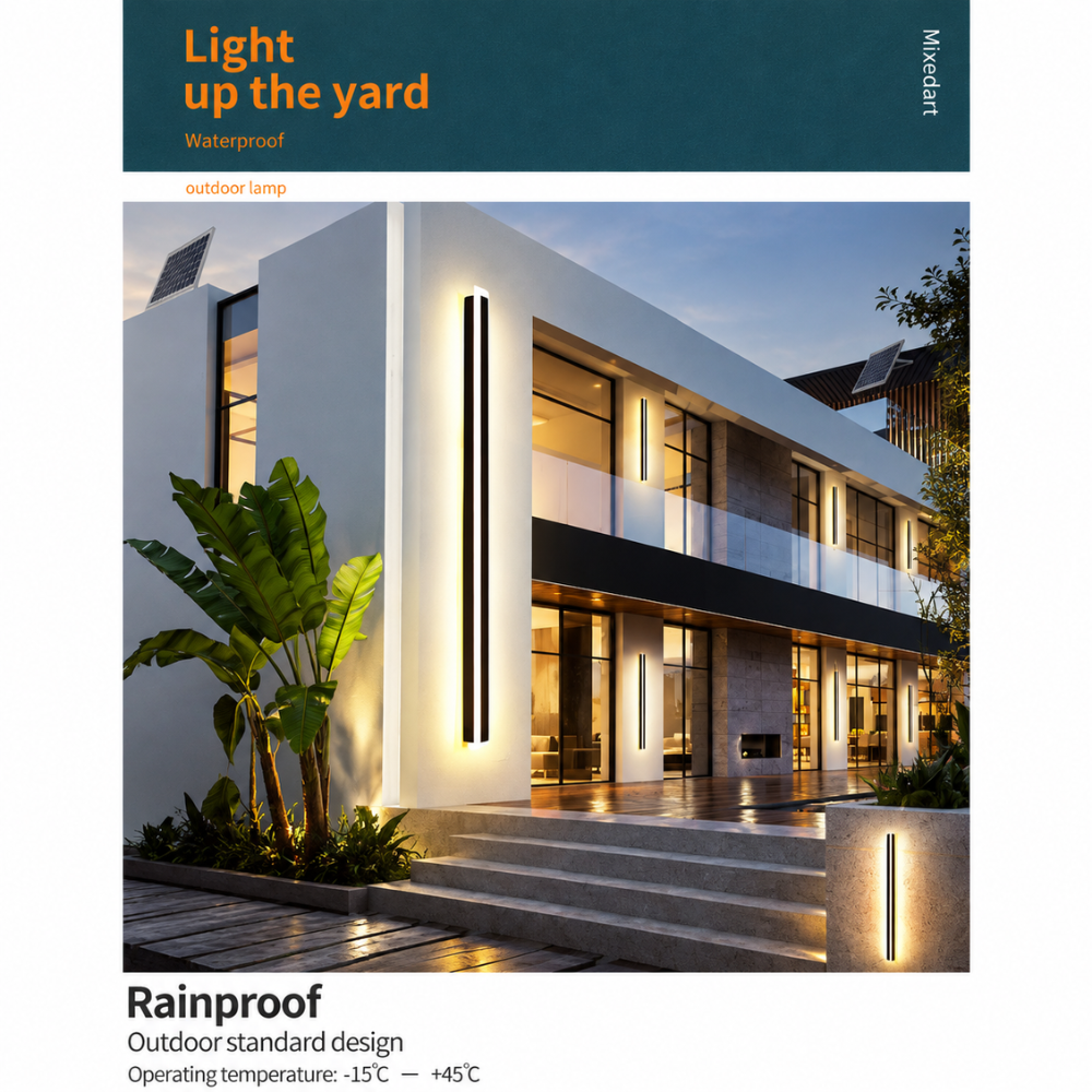 Architectural Vertical LED Wall Light – Remote, RGB & Motion Options