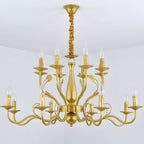 Flemish-Style Curved Arm Chandelier – 6, 12 or 16 Lights