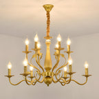 Flemish-Style Curved Arm Chandelier – 6, 12 or 16 Lights