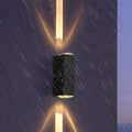 Scandi Up-Down LED Outdoor Wall Light – Black, Dimmable Options