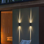 Scandi Up-Down LED Outdoor Wall Light – Black, Dimmable Options