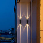 Scandi up-down LED outdoor wall light
