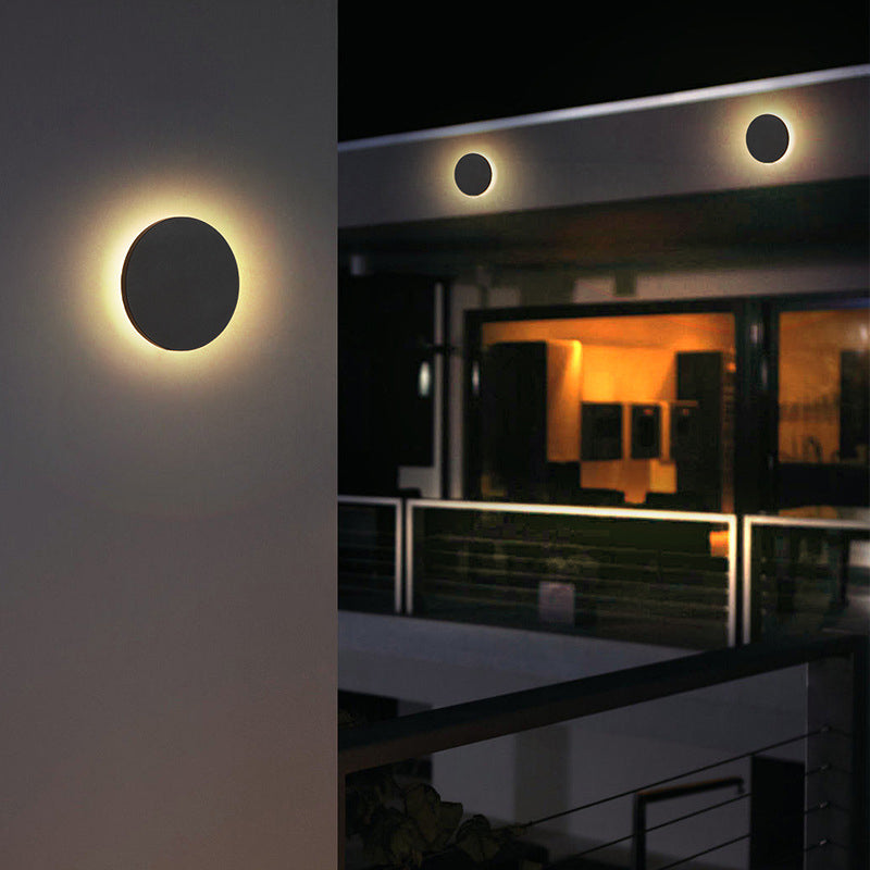 Minimalist LED Wall Sconce – Round or Square, Motion Sensor Option