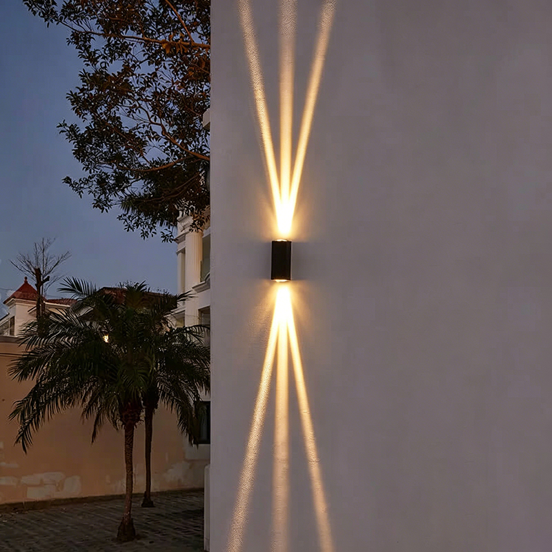 Scandi Up-Down LED Outdoor Wall Light – Black, Dimmable Options