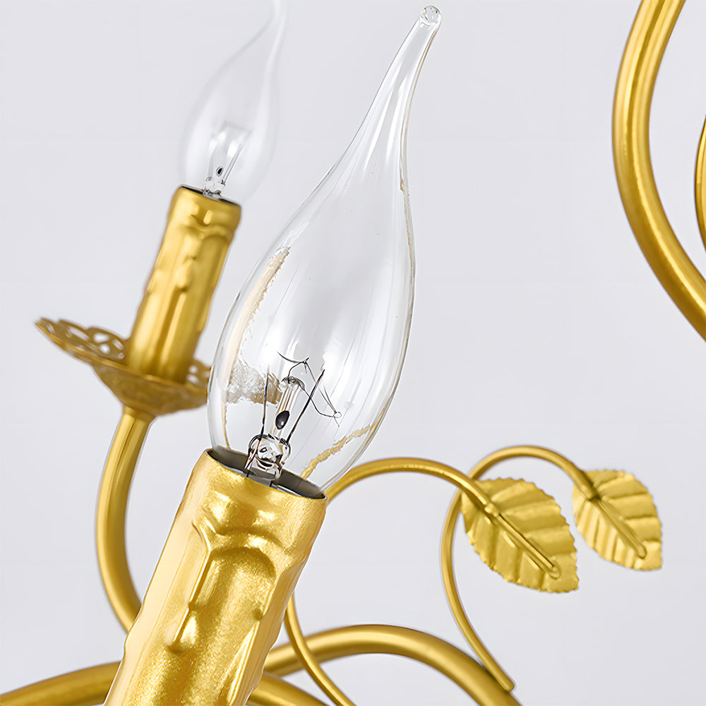 Flemish-Style Curved Arm Chandelier – 6, 12 or 16 Lights