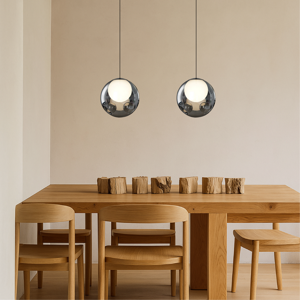 Glossy Glass Mini Pendant Light – 6.3"