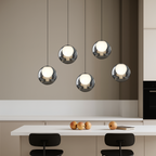 Glossy glass mini pendant light