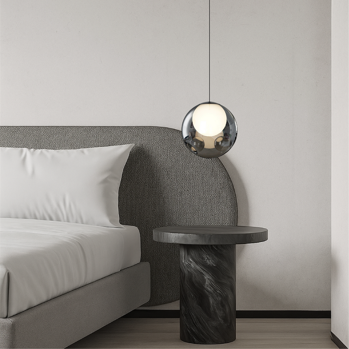 Glossy Glass Mini Pendant Light – 6.3"