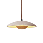Cylindrical Travertine LED Pendant Light – 9.8"