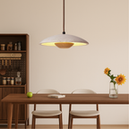 Cylindrical Travertine LED Pendant Light – 9.8"