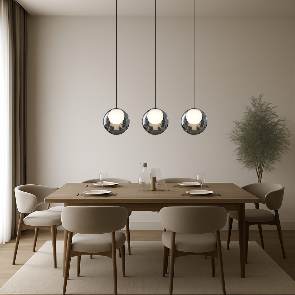 Glossy Glass Mini Pendant Light – 6.3"
