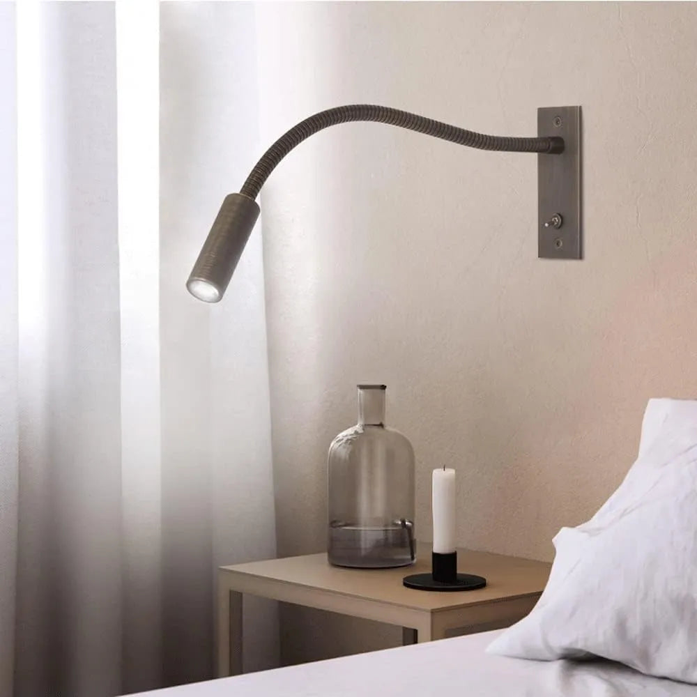 Flexible gooseneck LED reading light