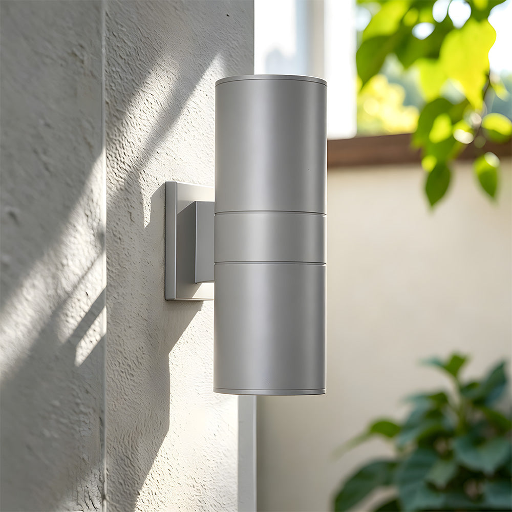 Cylinder LED Outdoor Wall Light – IP65, Up-Down Beam