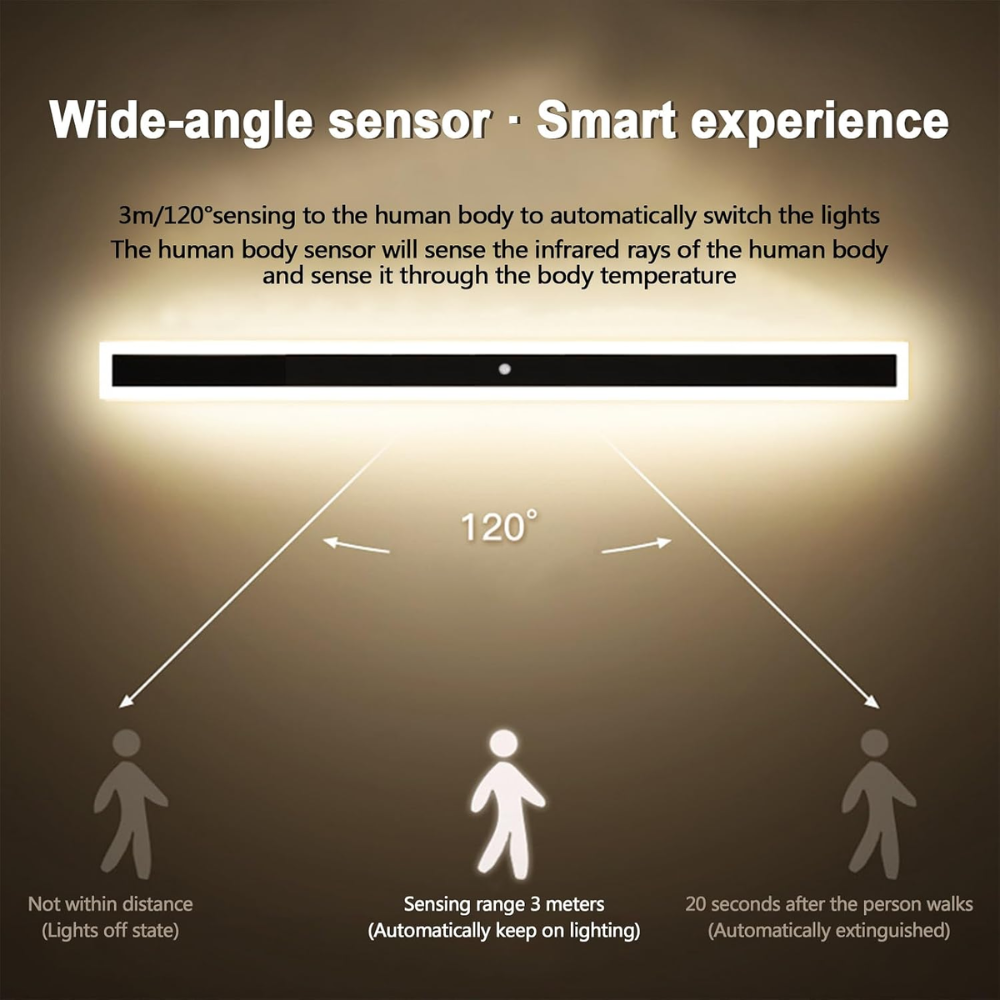Architectural Vertical LED Wall Light – Remote, RGB & Motion Options