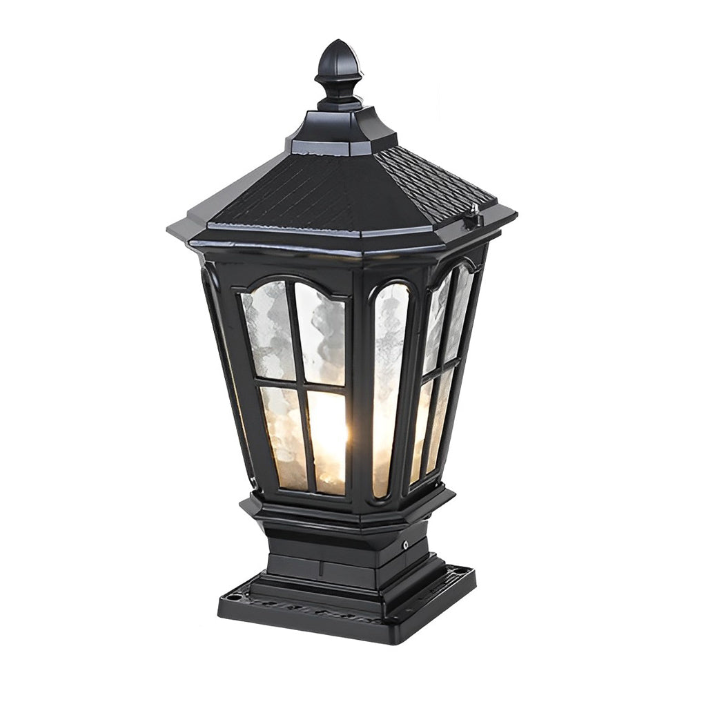 Classic Lantern Outdoor Post Light – Solar or Wired