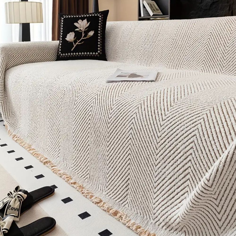 Herringbone Sofa Slipcover – Couch Protector
