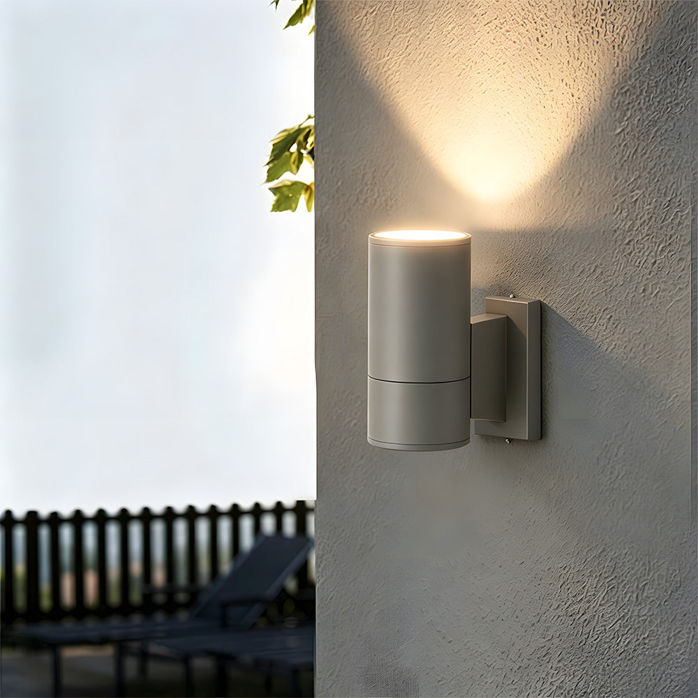 Cylinder LED outdoor wall light IP65