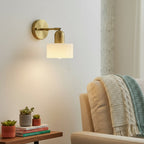 Bauhaus Colored Glass Wall Lamp