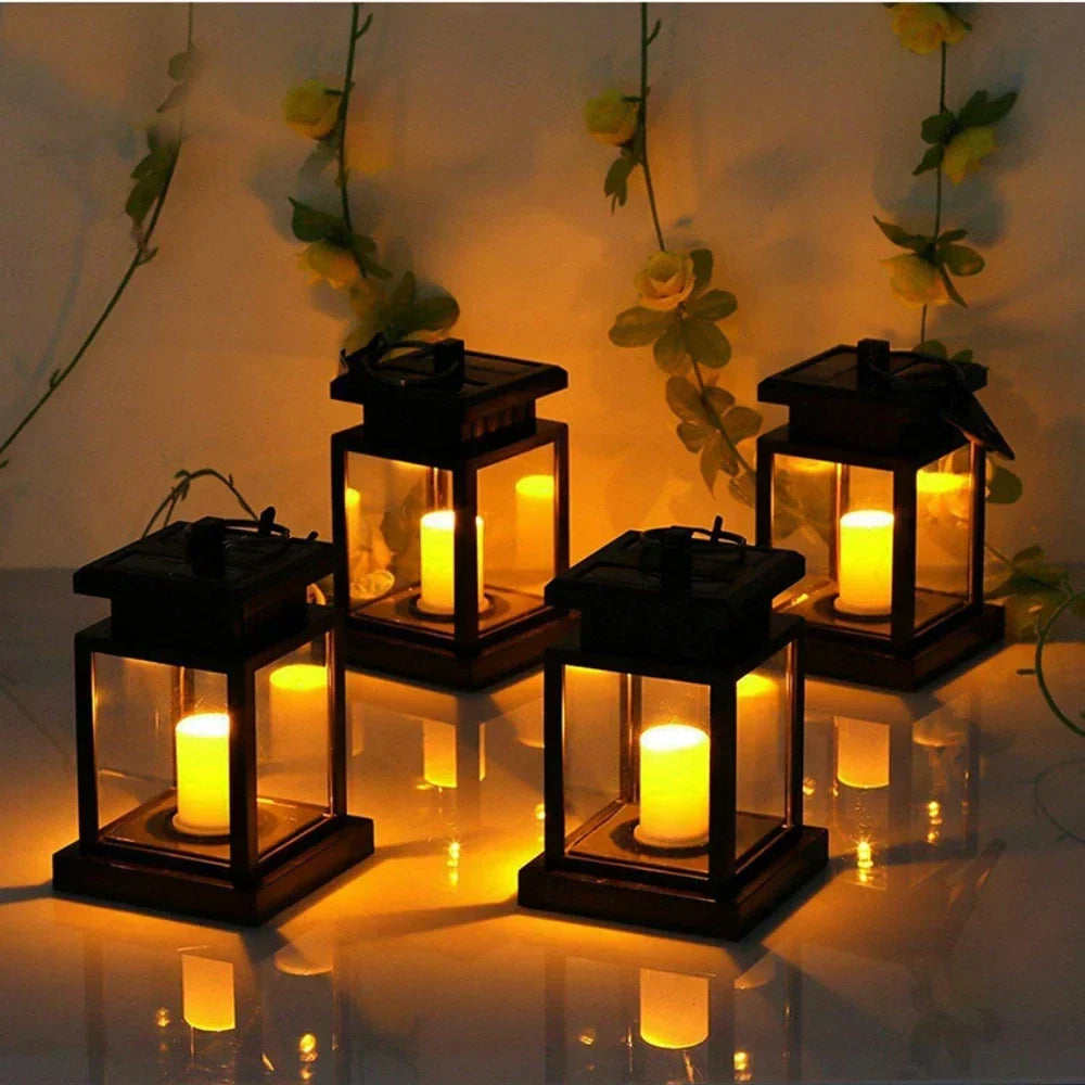 Solar LED Flickering Candle Lantern – Set of 2 or 4
