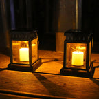 Solar LED Flickering Candle Lantern – Set of 2 or 4