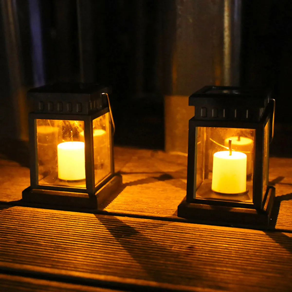 Solar LED Flickering Candle Lantern – Set of 2 or 4