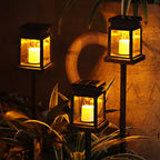 Solar LED Flickering Candle Lantern – Set of 2 or 4