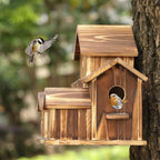 Rustic Wooden Hanging Birdhouse