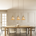 Japanese Ribbed Glass Mini Pendant Light