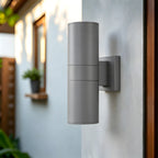 Cylinder LED Outdoor Wall Light – IP65, Up-Down Beam