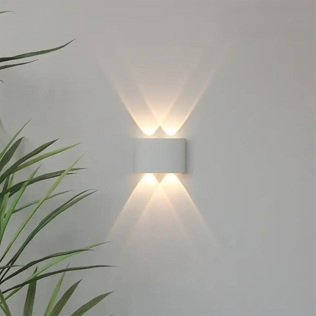 Geometric Up-Down LED Outdoor Wall Light – IP65, 2W to 12W